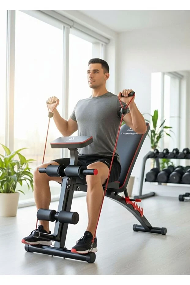  Katlanabilir Ayarlanabilir Mekik ve Ağırlık Sehpası